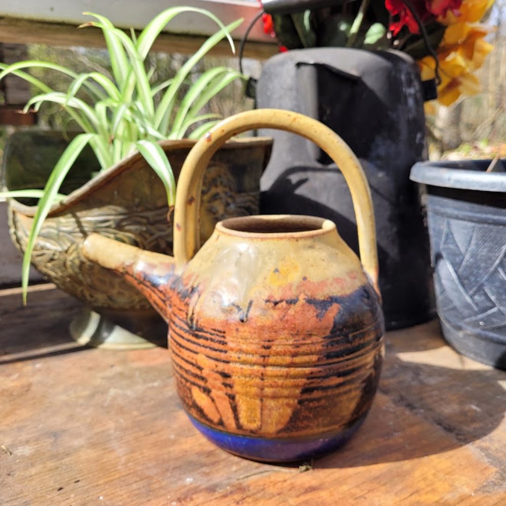 Vintage 1982 Studio Signed Art Pottery Tea Pot - Picture 8 of 13